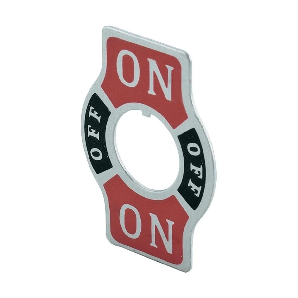 SCITablica s natpisom za prevjesnu sklopku, otisnut motiv ON/OFF/ON slika