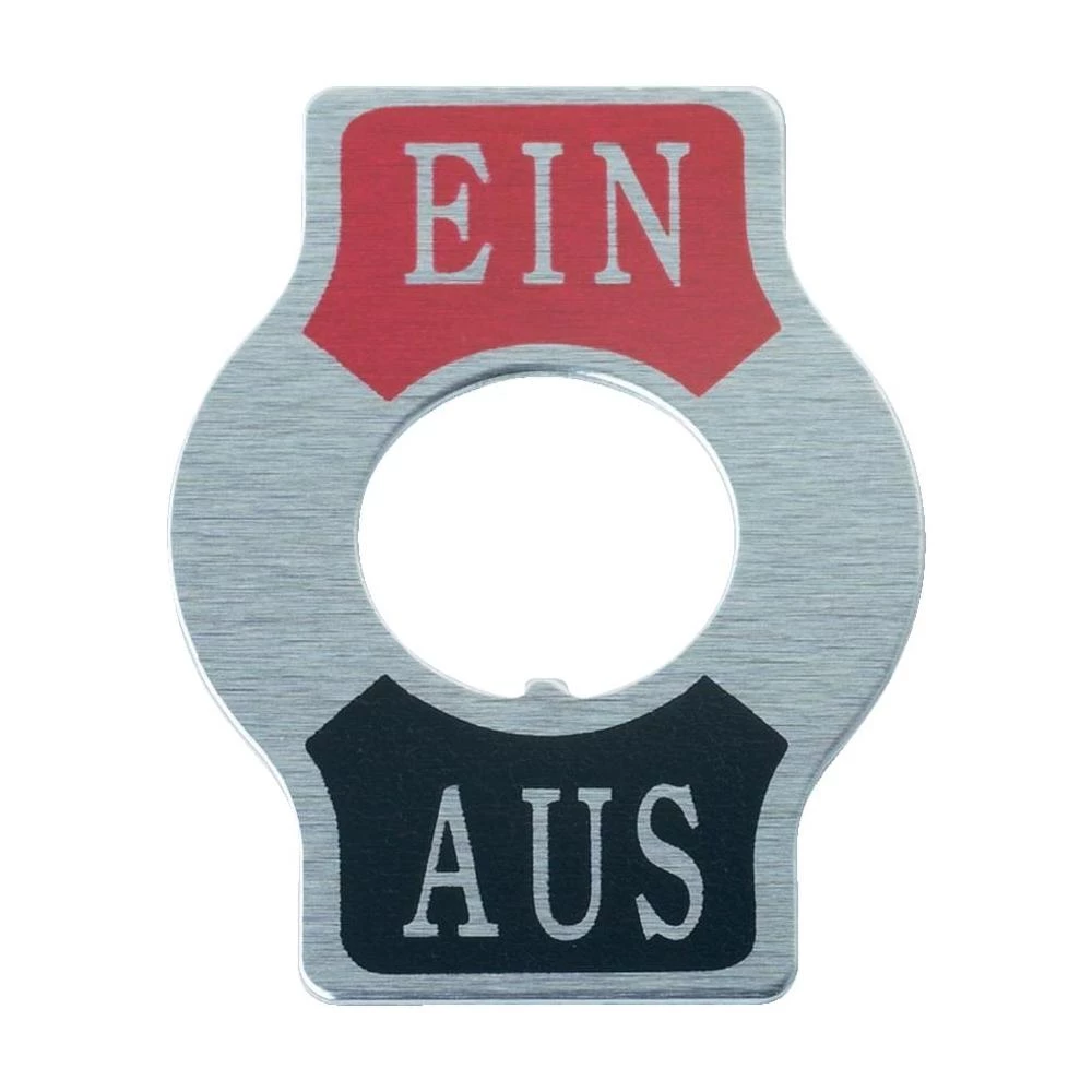 SCITablica s natpisom za prevjesnu sklopku, otisnut motiv uklop/isklop slika