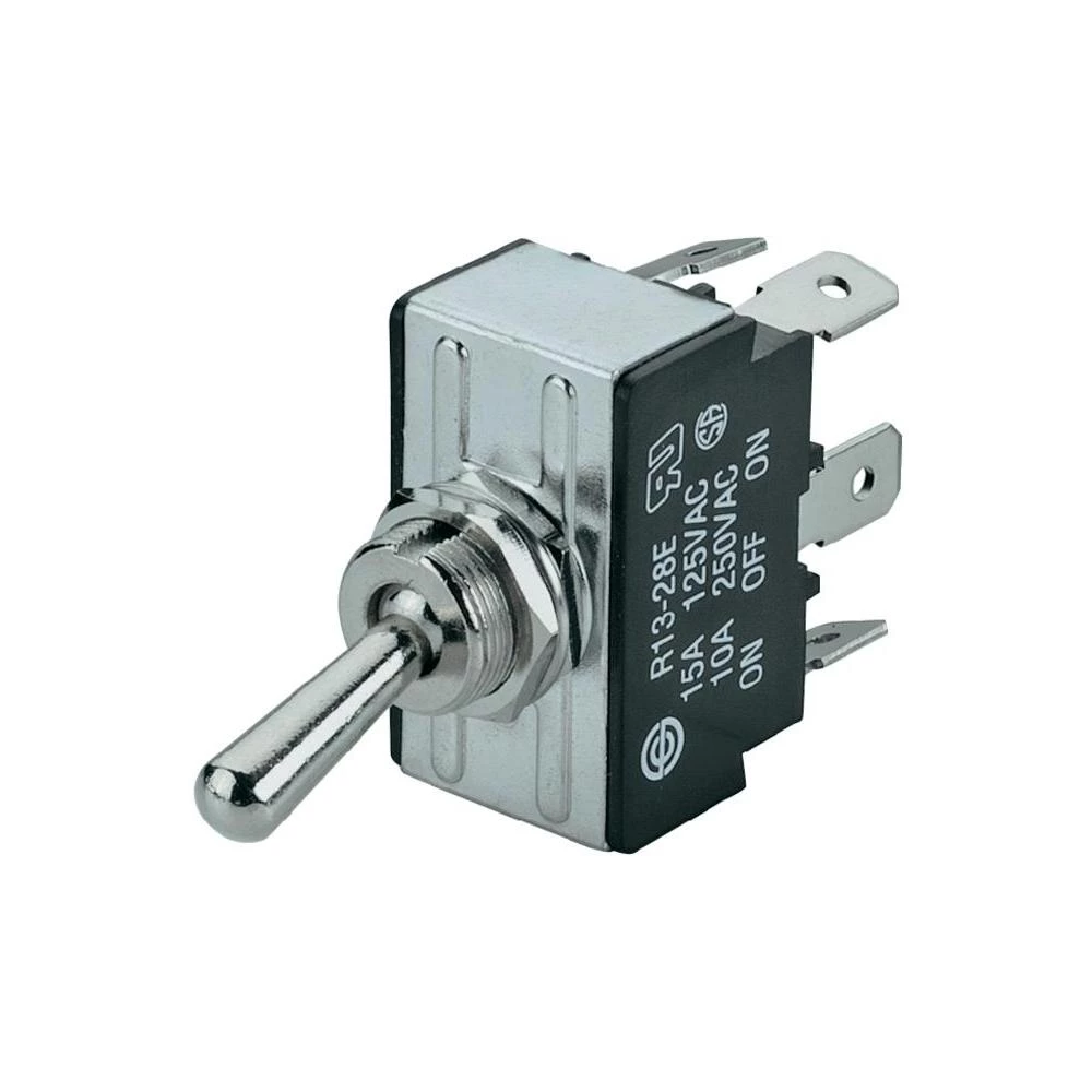 SCIPrevjesna sklopka 250 V/AC10 A R13-28E-01 2 x uklop/isklop/uklop slika