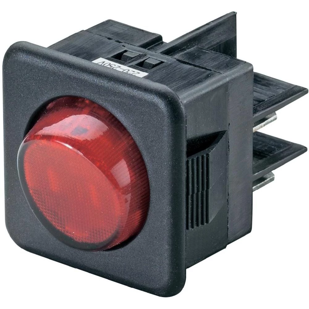 SCI Klecna sklopka 250 V/AC 10A R13-104B-01 crvena ACTUATORuklop/isklop slika