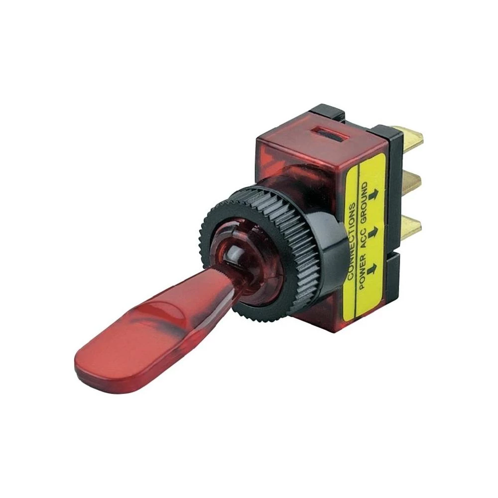 SCI Automobilski prevjesni prekidač 12V/DC 20 A R13-61B crveni uklop/isklop slika