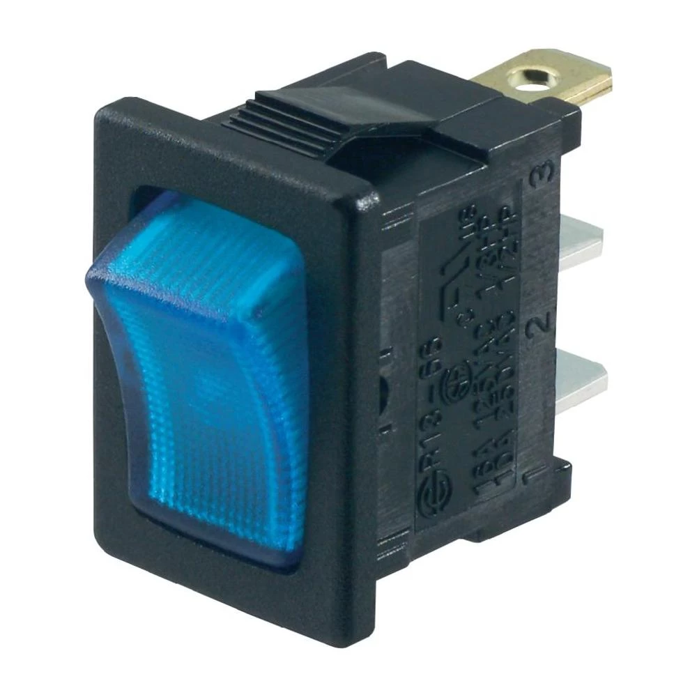 SCI Klecna sklopka 250 V/AC 6 AR13-66B-02 BL LED 12 V uklop/isklop slika