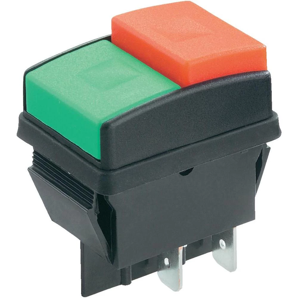 SCITlačna sklopka 250 V/AC 10A R13-537A B/R/G 250 V/AC 10 A2 x uklop/isklop slika