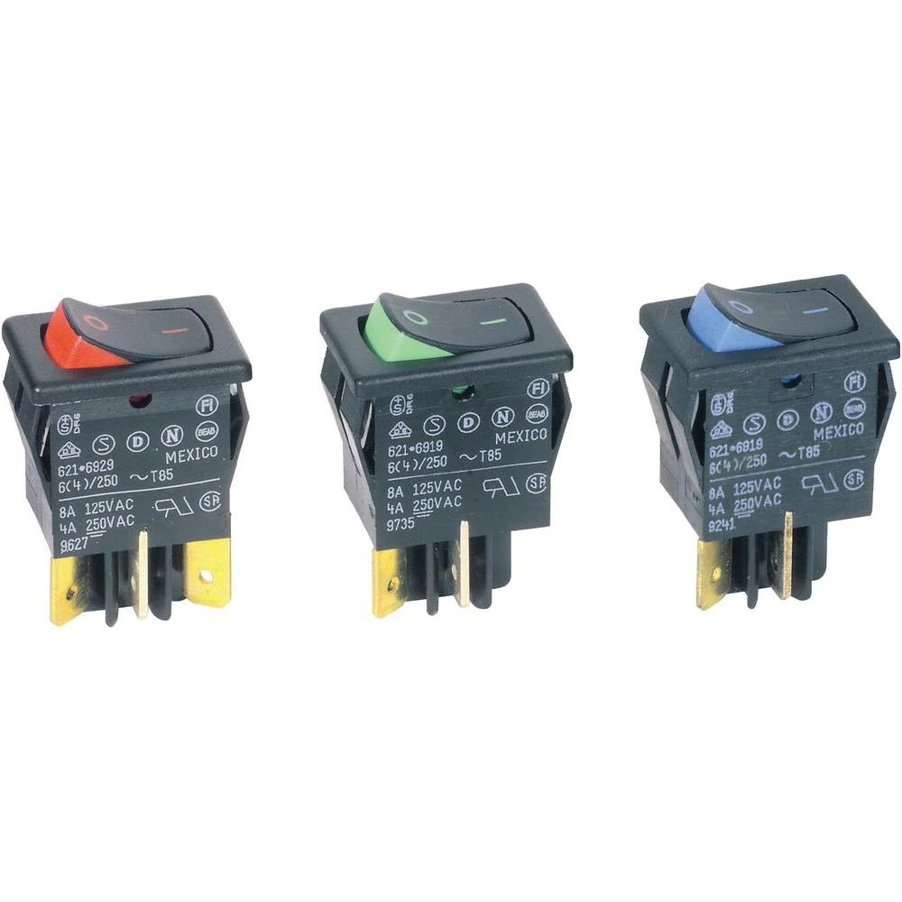 Carlingswitch sklopka mini Visi Rocker 62115919-0-9V 2-polniuklop/isklop 250 V/A slika