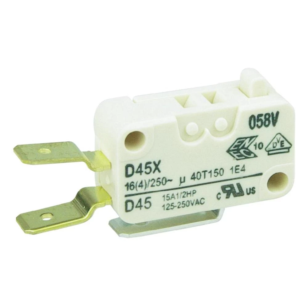 Cherry SW-tches Minijaturni prekidač D4 250 V/AC D45U-V3AA 1preklopni kontakt slika