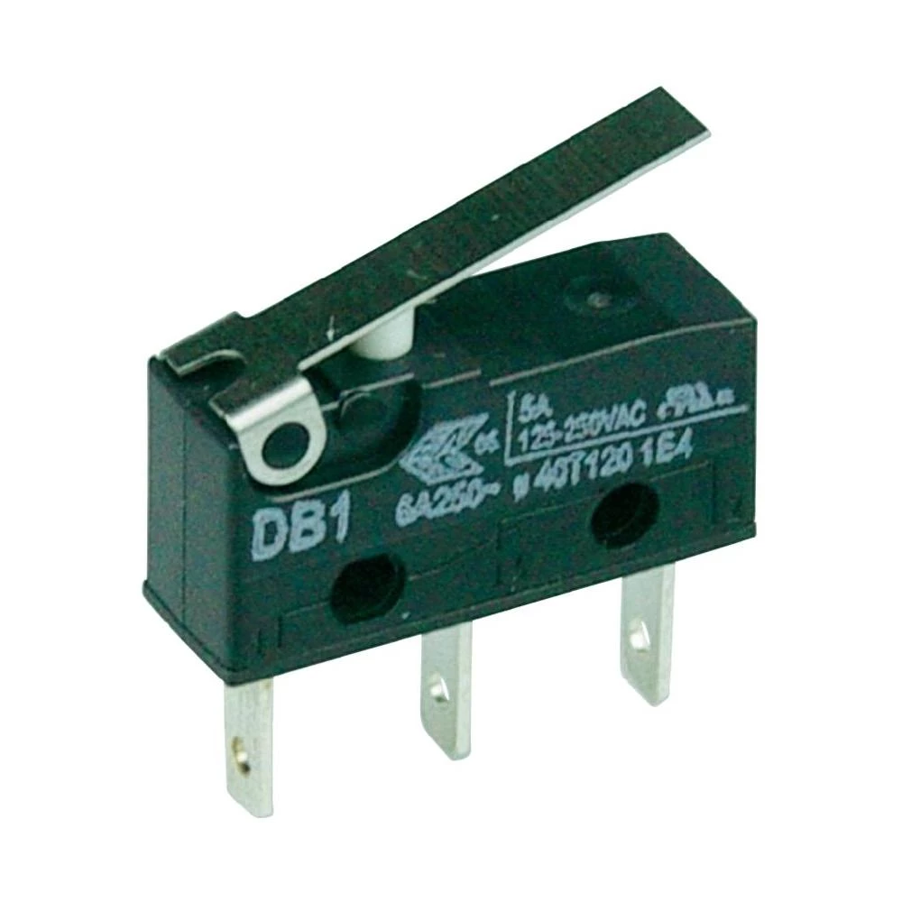 Cherry SW-tches Subminijaturni prekidač DB1 250 V/AC DB1C-B1LB 1 preklopni konta slika