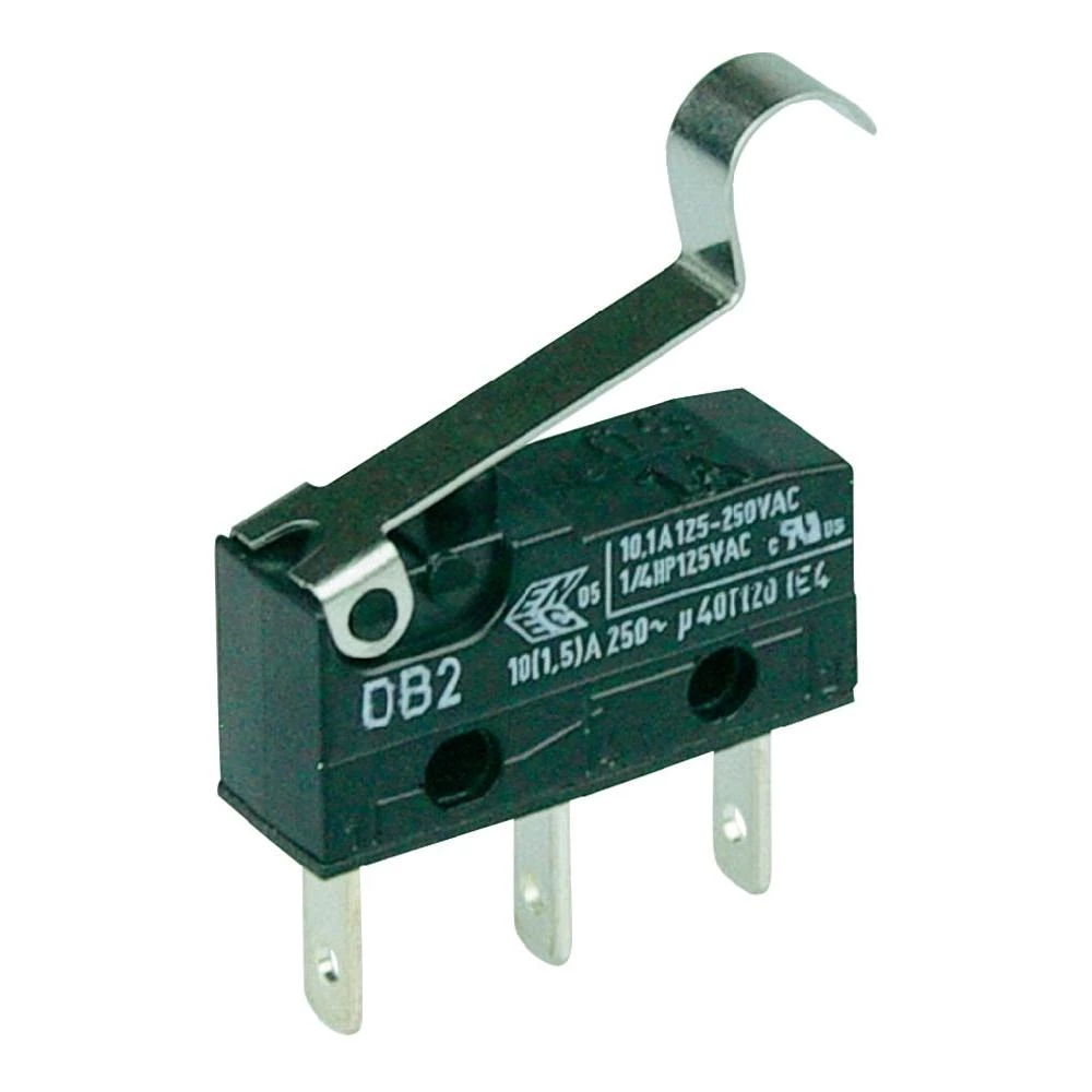 Cherry SW-tches Subminijaturni prekidač 250 V/AC DB2 DB2C-B1SC 1 preklopni konta slika