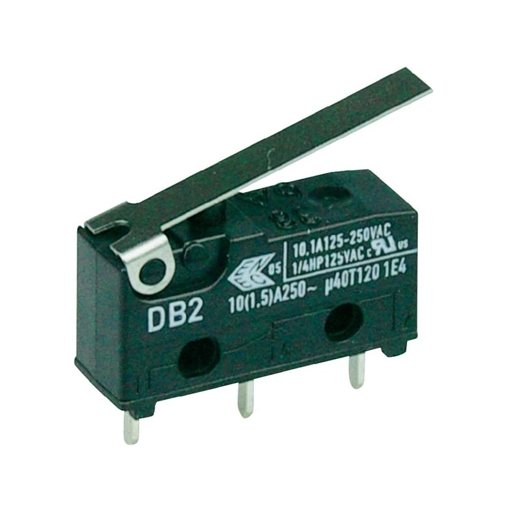 Cherry SW-tches Subminijaturni prekidač 250 V/AC DB2 DB2C-C1LB 1 preklopni konta slika