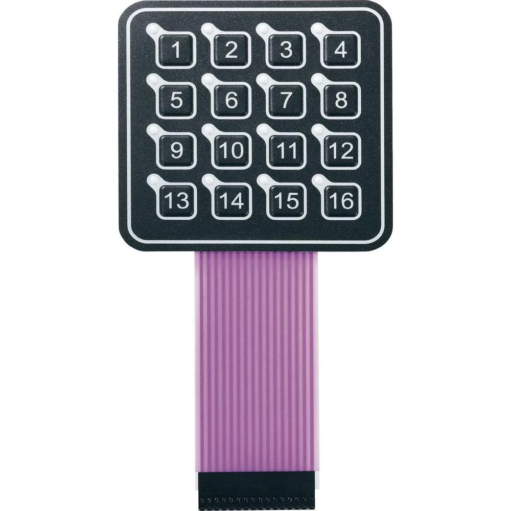 APEM Osvetljena tipkovnica s folijom AC3561ILL matrix 4 x 4opterećenje kontakta slika