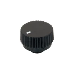 Vrtljivi dugme s pričvrščivačemKNOPF 17/6 mm crna promjer osi6 mm