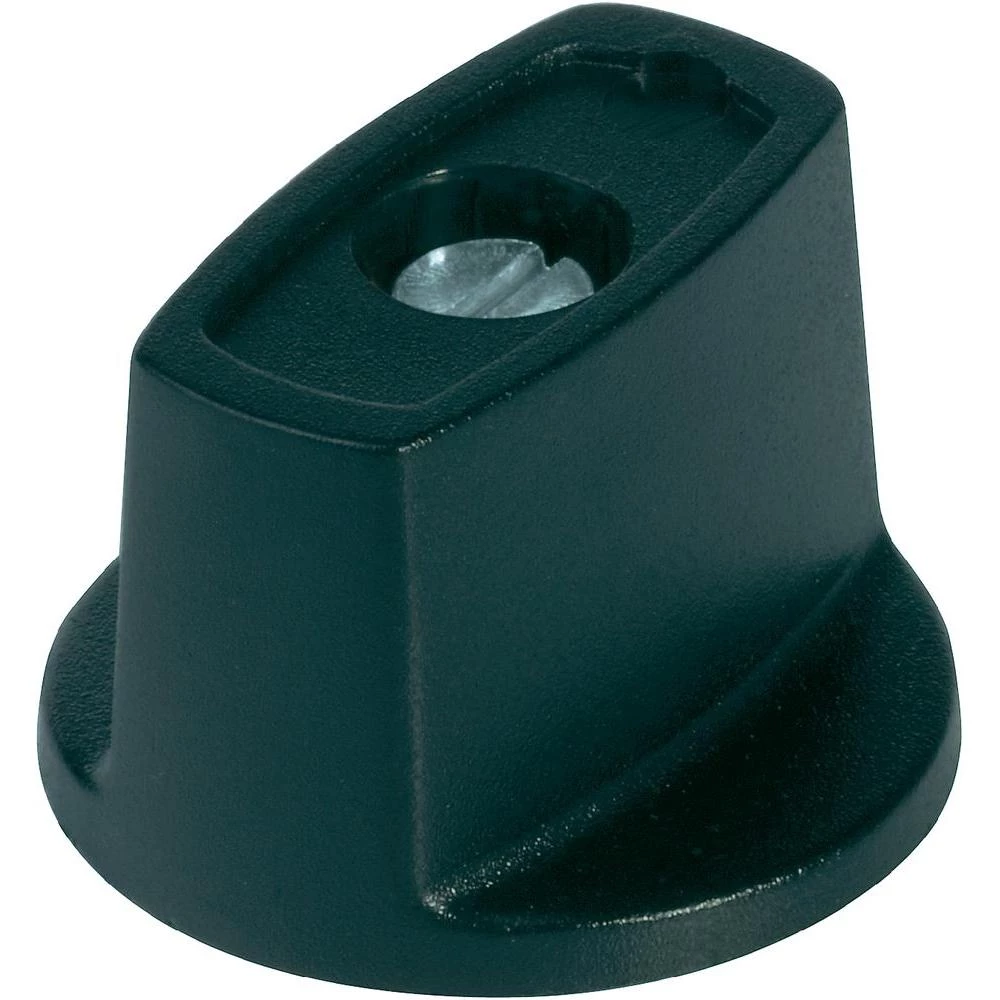 OKW dugme sa zatikom promjera 16 mm crna promjer osi 4 mm slika