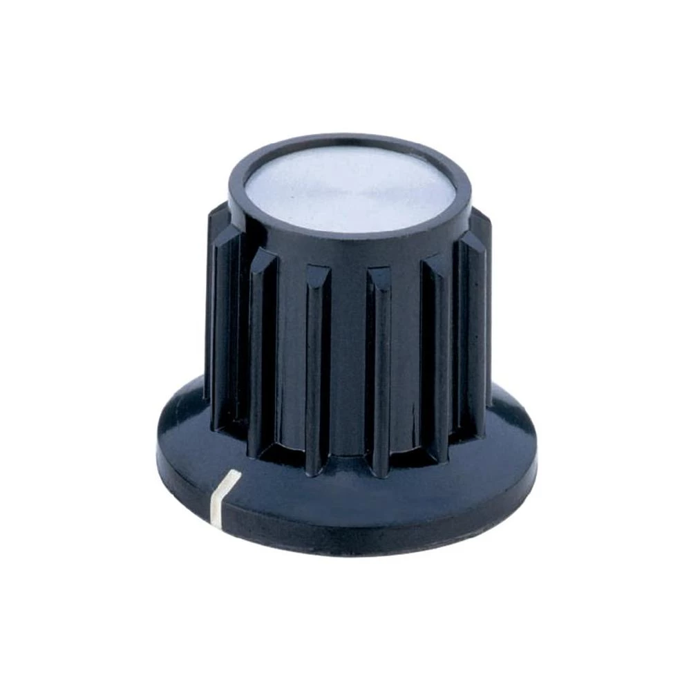 Rotirajućii dugme s dodatnom poliranom aluminijskom pločom promjera osovine 6 m slika