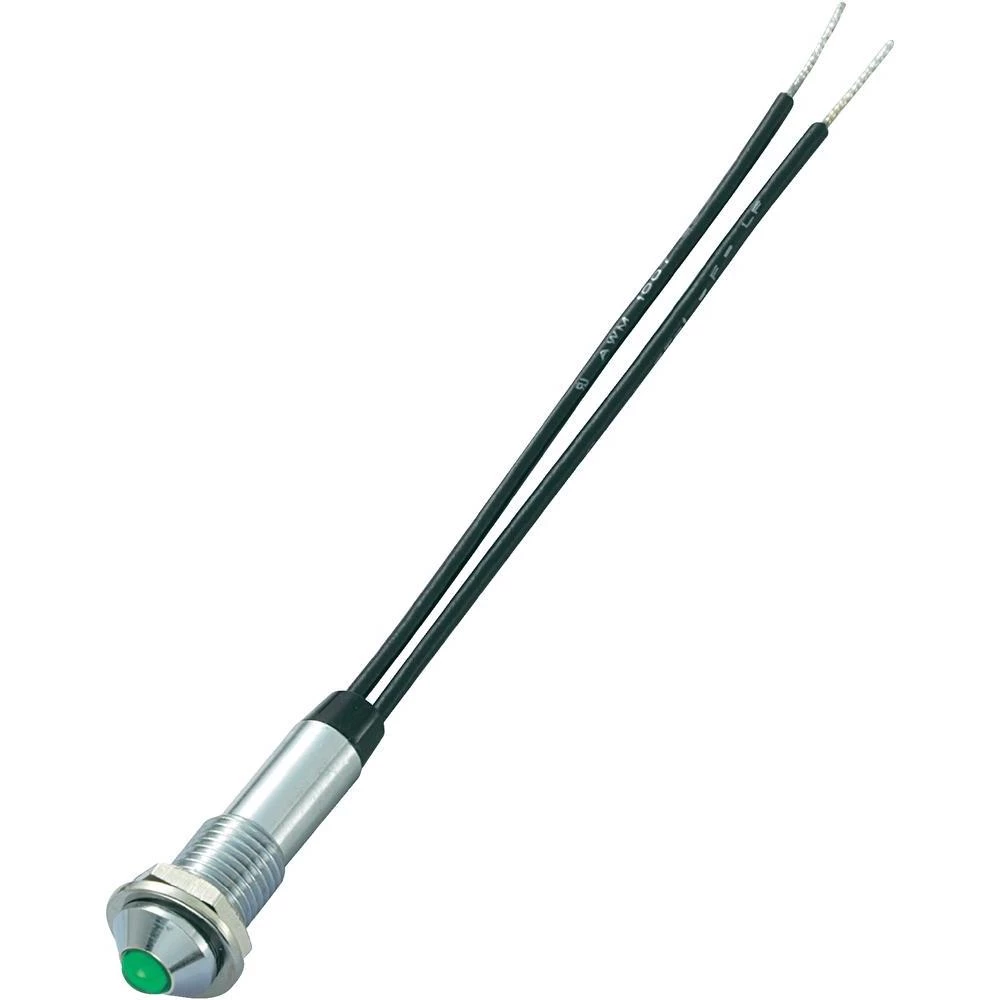 Neonsko miniaturno signalno svjetlo 230 V/AC, zeleno, Sedeco slika