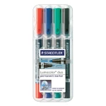 Obstojni marker Staedtler Lumocolor Duo, 348 WP4, debljina crte 0,6 mm in 1,5 mm