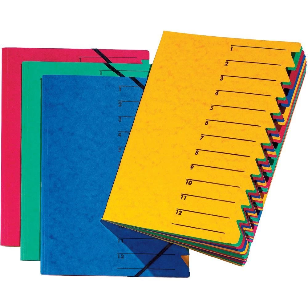 12-dijelna mapa s razdjelnicima, žuta slika