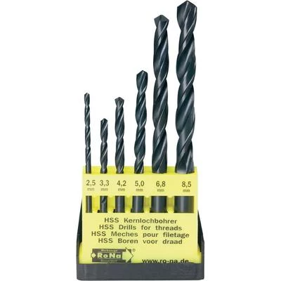 6-dijelni komplet svrdla za rupe za navoje HSS slika