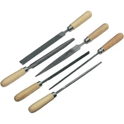 6-dijelni komplet za turpijanje, drvena ručka. slika