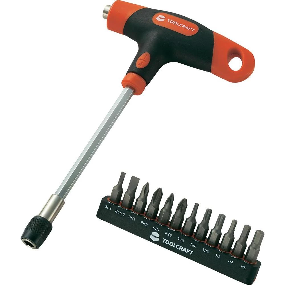 Poprečna ručka 1/4 za nastavke, 12 nastavaka slika