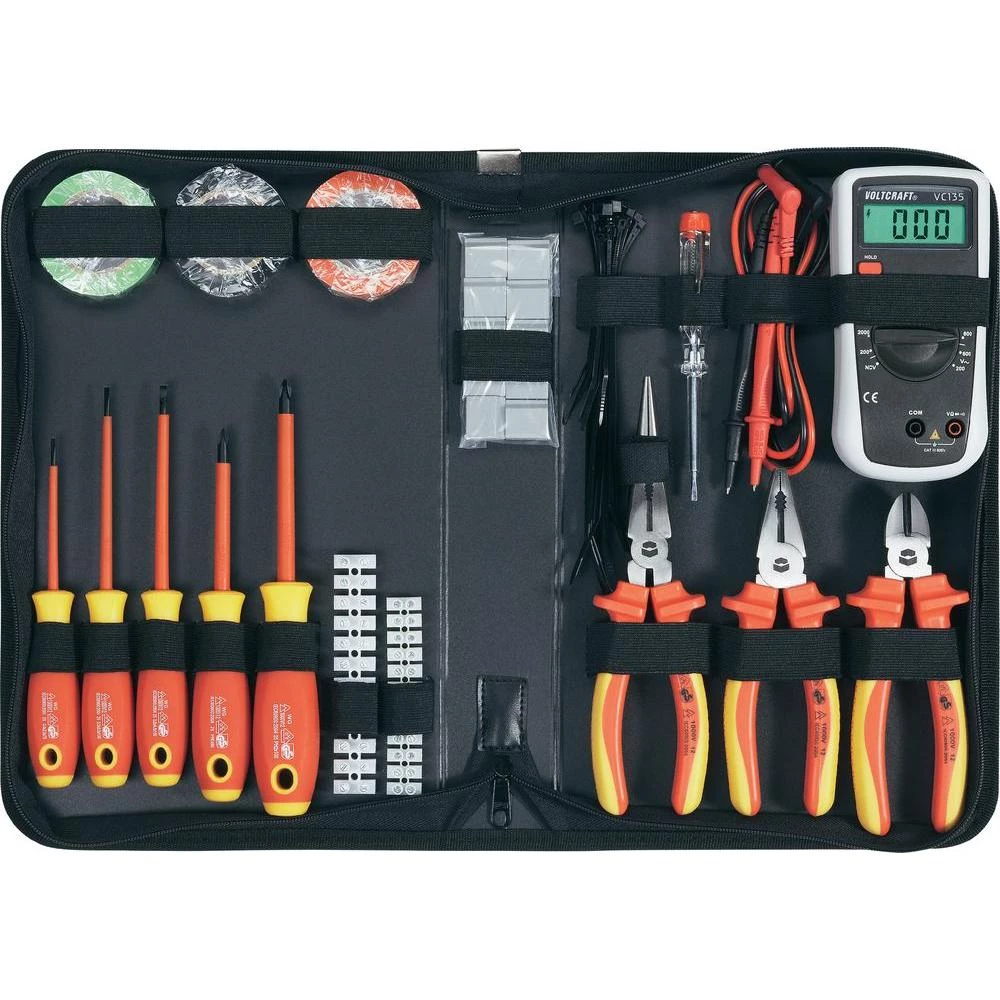 Komplet alata za električare sa oznakom sigurnosti VDE, 50 dijelova slika