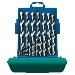 HSS svrdla od kobalta i nehrđajućeg čelika prema normi DIN 338, komplet od 19 ko