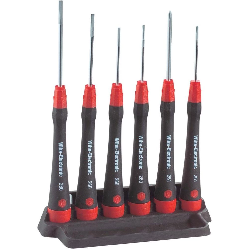 Odvijač za elektroniku, prorez/Krstasti prorez PH, komplet od 6 komada slika