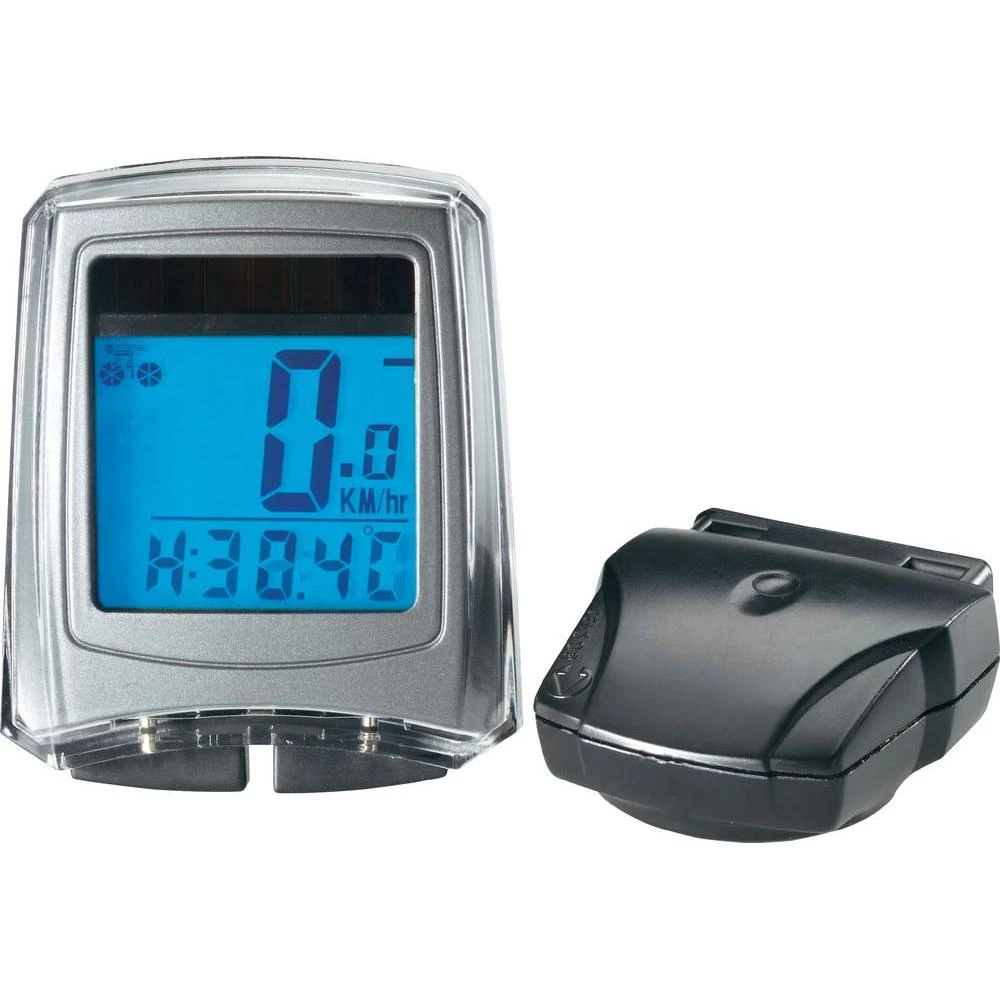 Bežični solarni računar za bicikl slika