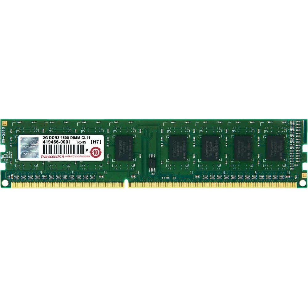 Radna memorija Transcend JetRam, 2 GB (1 x 2 GB), DDR3-RAM,1.600 MHz, 240pin DIM slika