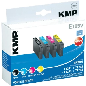 KMP patrona za ispis/tinta E125V / 1617,0050 /zamjena za EPS-n T1291, -2,-3,-4, slika