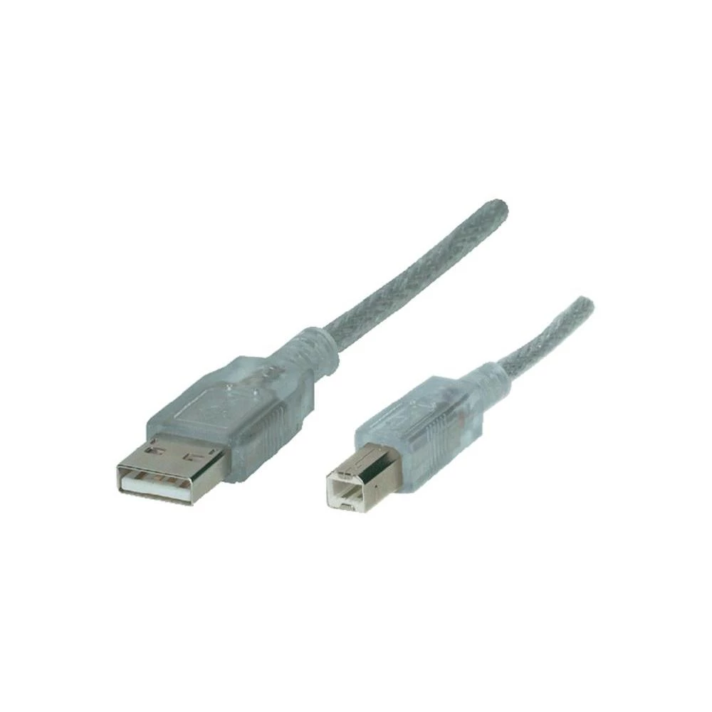 USB 2.0 priključni kabal, proziran, 1,8 m, bulk slika