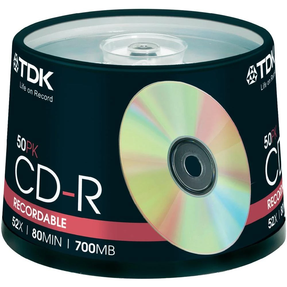 TDK TDK CD-R80 700MB, 52 x 50 komada SP INDEL slika