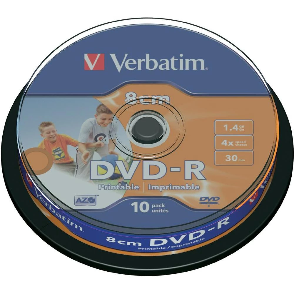 Verbatim VERBATIM DVD-R8CM 1,4GB, 4 x 10 komada. SP PRINT slika