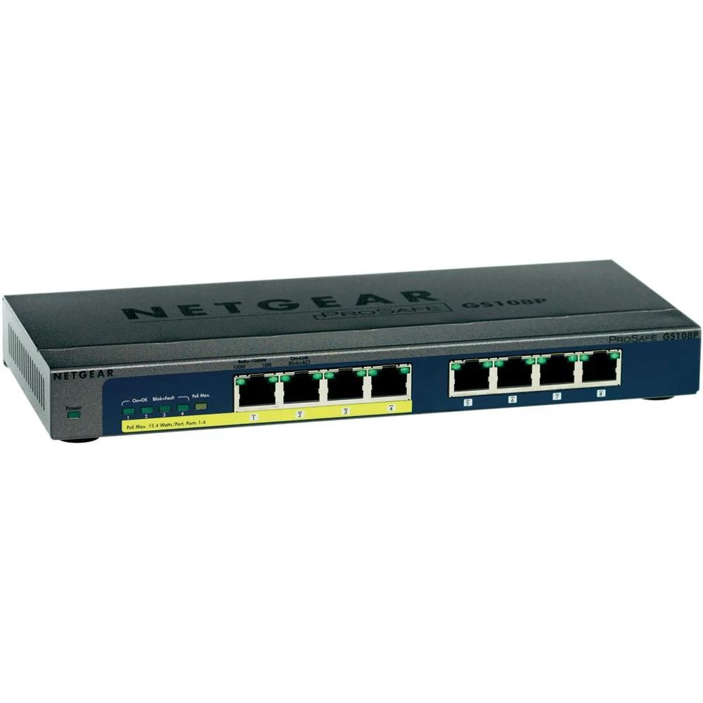 NETGEAR GS108P 8 PORT GIGABITSWITCH POE slika