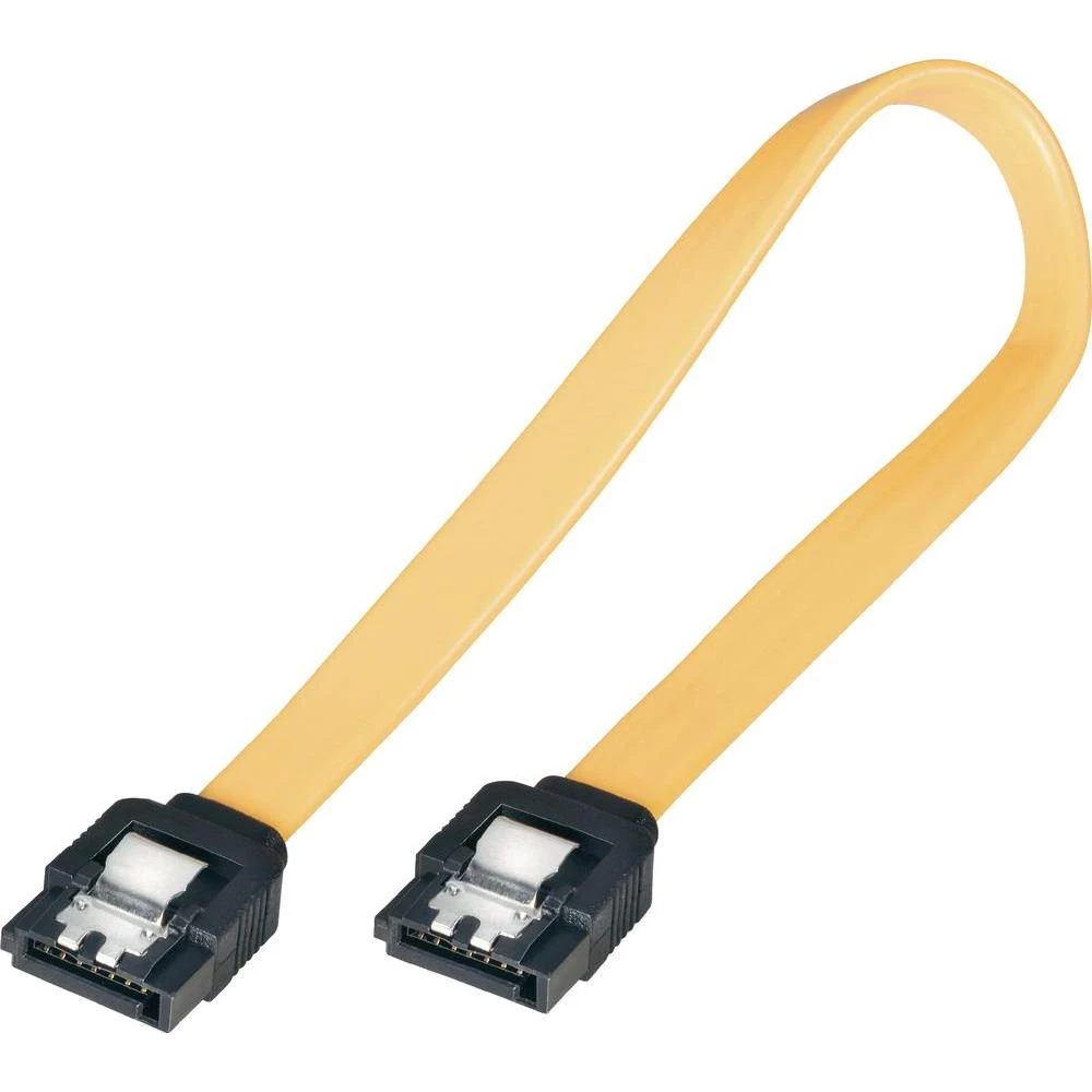 Kabal tipa L SATA II (300) dužine 20 cm, žuti s kratkim utikačem, bulk slika