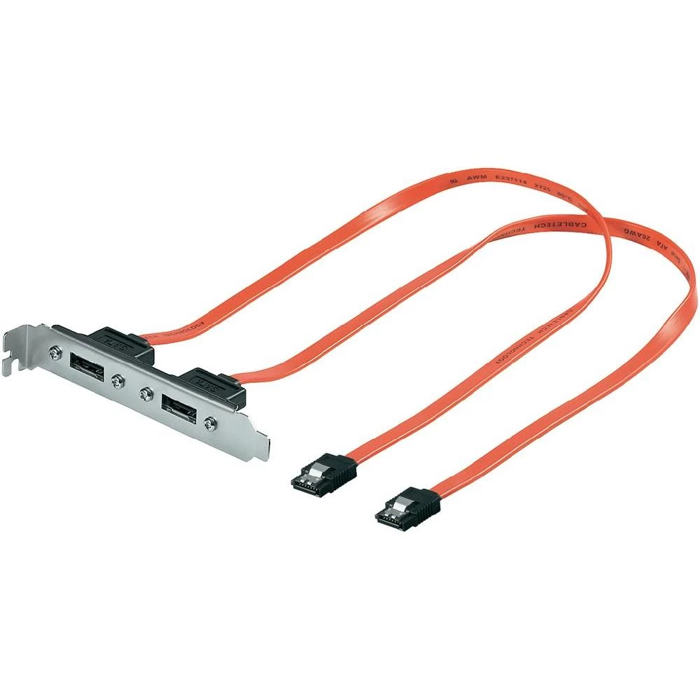 Adapter za letvu sa špranjamaSATA, 2 x SATA tipa L na eSATA slika