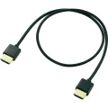 HDMI okrugli kabal velike brzine s Ethernet standardom 0,5 m, crni slika