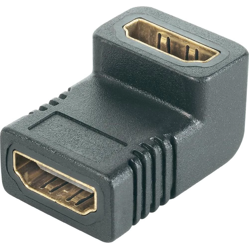 HDMI dvostruka ugaona spojka 90° slika