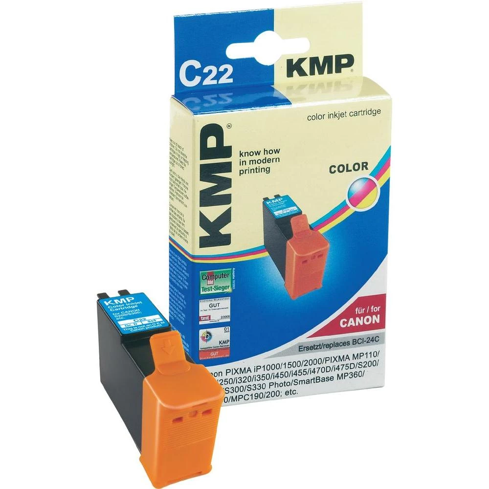 KMP patrona za ispis/tinta KMPza Canon S200/S300, 3 boje: cian, magneta, žuta slika