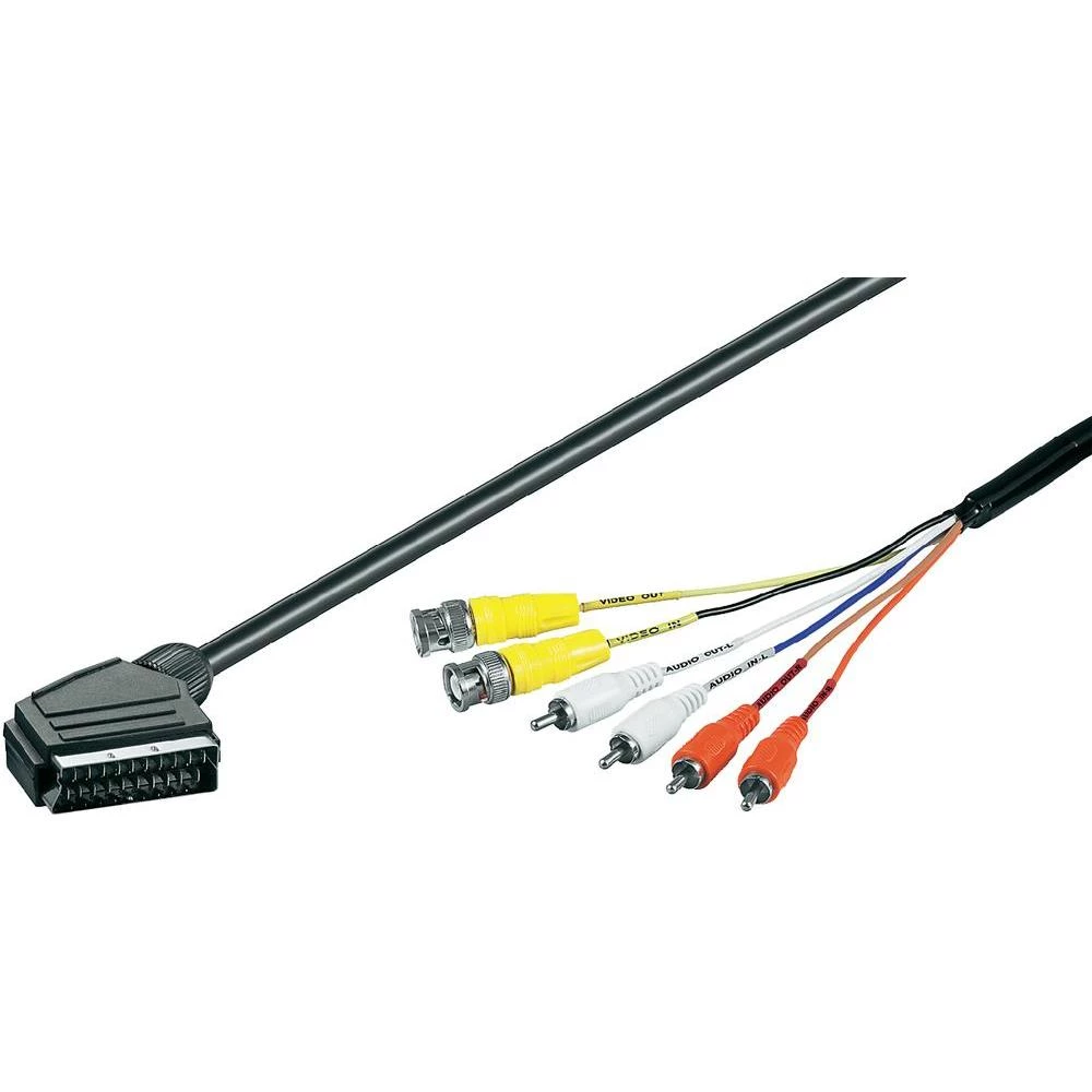 Adapterski SCART kabal SCART/2BNC/4 cinch 1,5 m slika