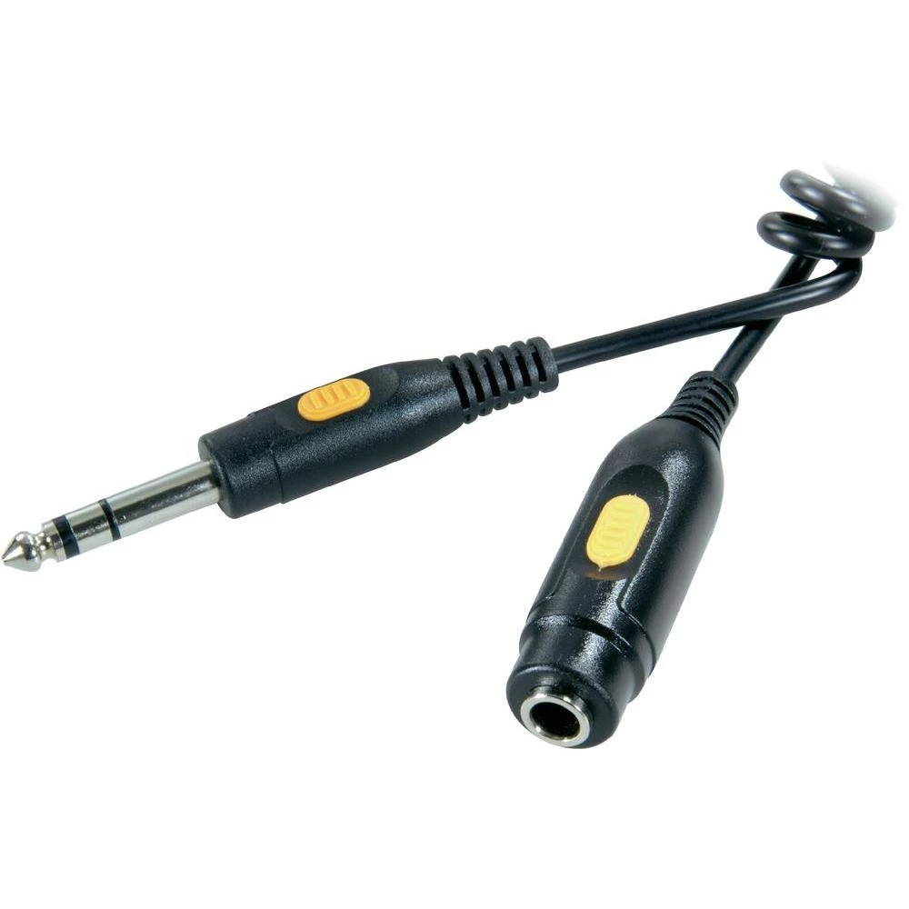 Produžni kabel- skakavice 6,3 mm spiralni kabel 5 m slika