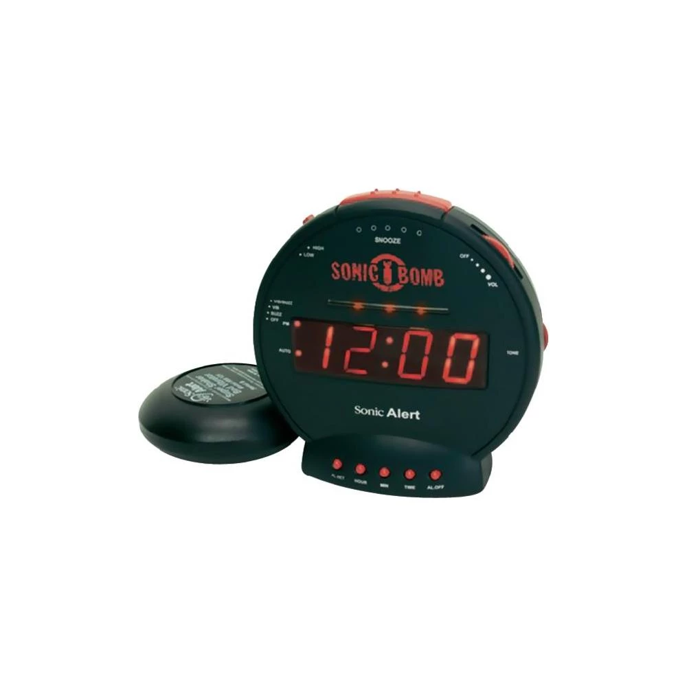 Budilica Sonic Bomb (Š x V x D) 14 x 7 x 14 cm SBB500SS-IG slika