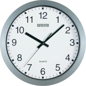 Kvarcni zidni sat EurochronEQWU 880, (promjer x V) 30,5 cm x3,8 cm, srebrne boje slika