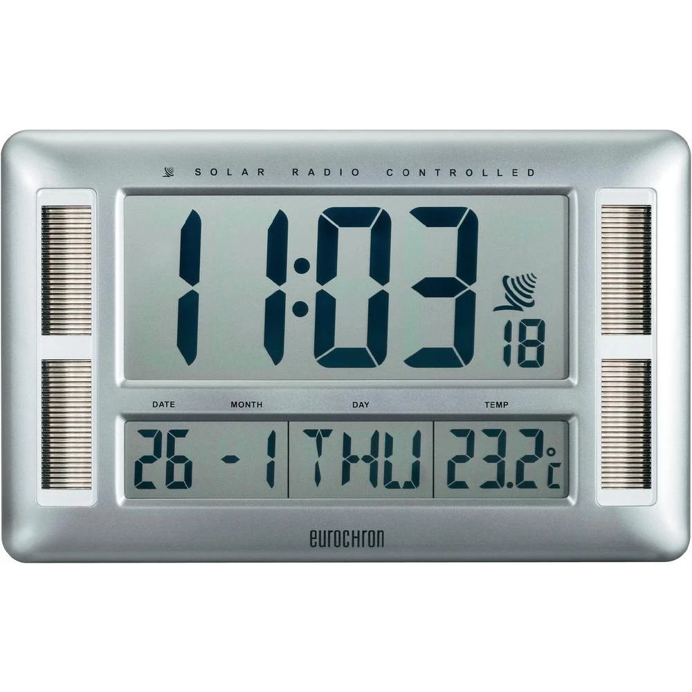 Radio kontrolisani-zidni solarni sat EFWU 330 S slika
