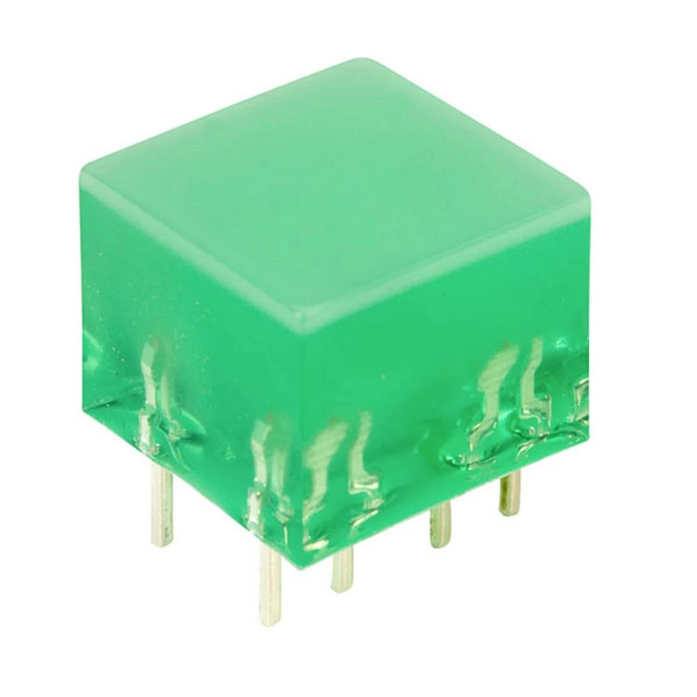 Kingbright L-875/4GDT LED stupovi 4-struki zelena (D x Š x V) 10 x 10 x 8 mm slika