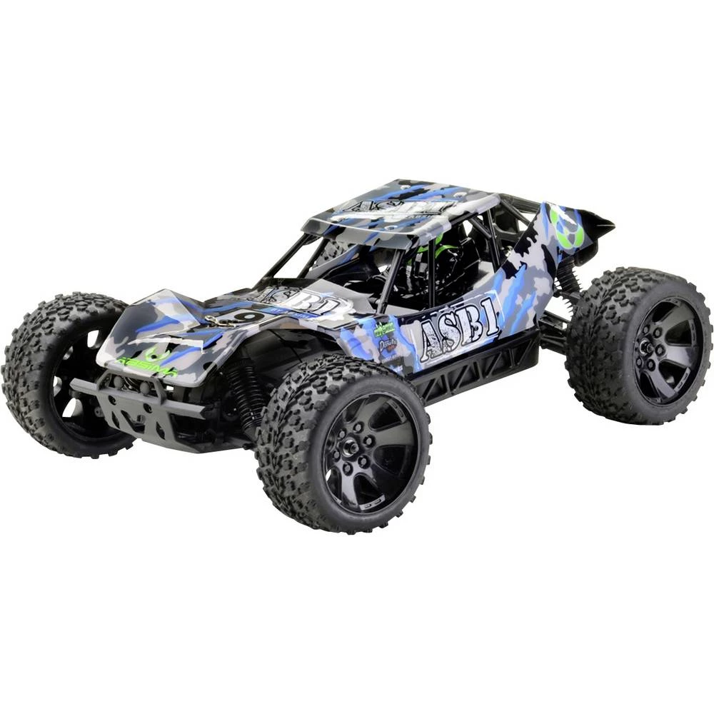 Absima ASB1 Chassis maskirno plava s četkama 1:10 RC model automobila za početnike električni  buggy pogon na sva četiri kotača (4wd) RtR 2,4 GHz slika