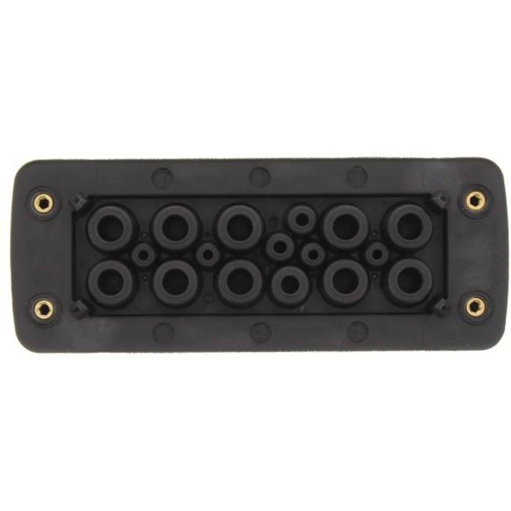 CONTA-CLIP KES-GB 17/24 BK kabelska uvodnica    Debljina ploče (maks.) 2 mm poliamid 6.6 crna 10 St. slika