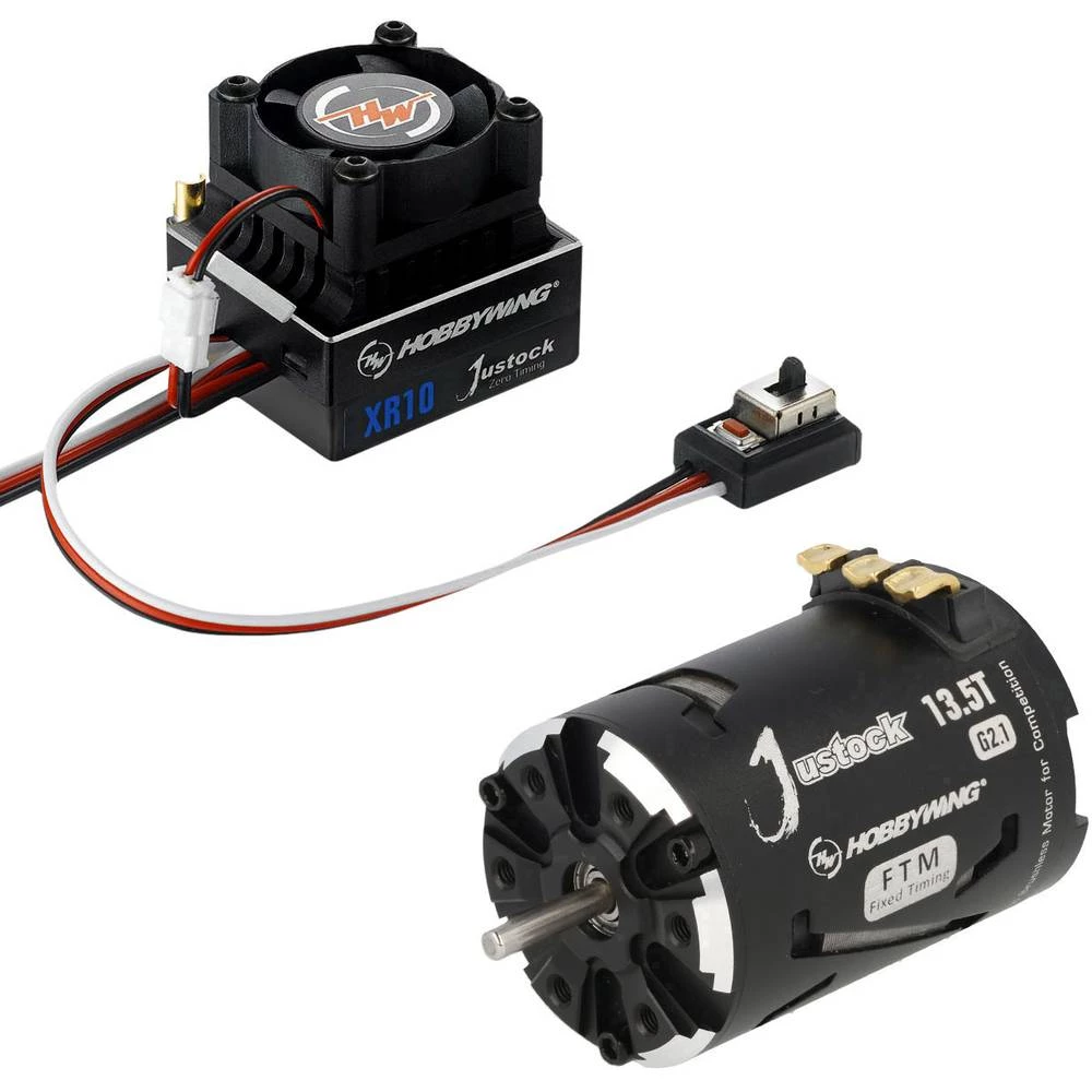 Istosmjerni beskontaktni pogonski set za automodele 1:10, 1:12 Hobbywing Xerun Justock G2.1 10,5 Turns 2800 KV slika