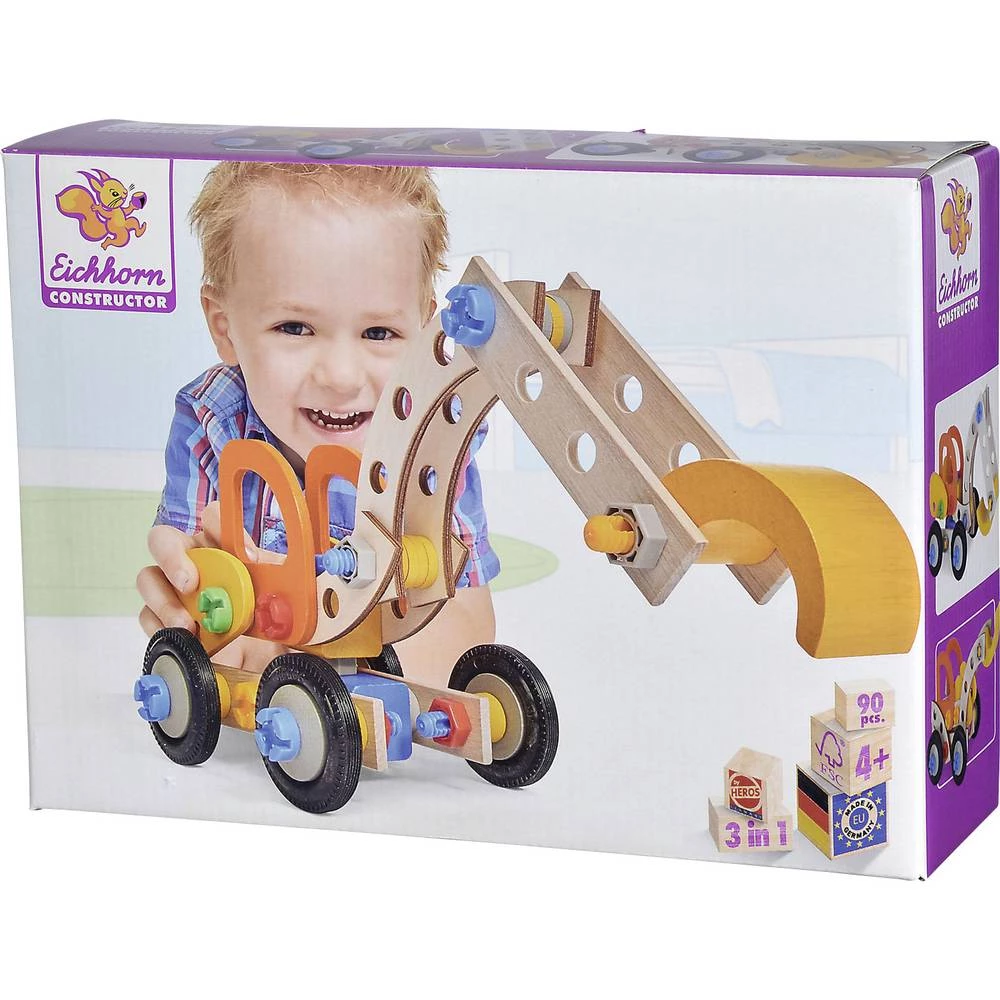 Eichhorn set komponenta konstruktor Broj dijelova: 90 Broj modela: 3 Starosna skupina: iznad 4 godine slika