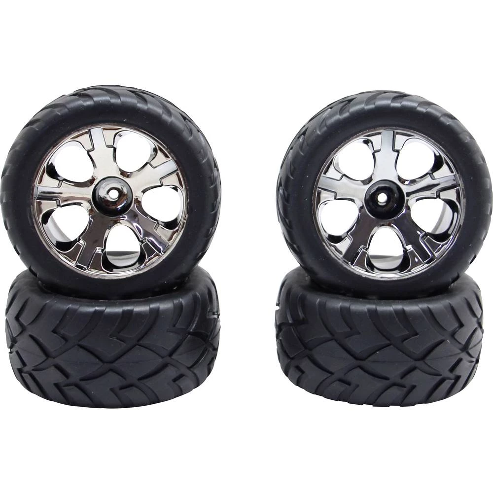 Reely 1:10 truggy kompletni kotači all-terrain 5 krakova krom boja 2 St. slika