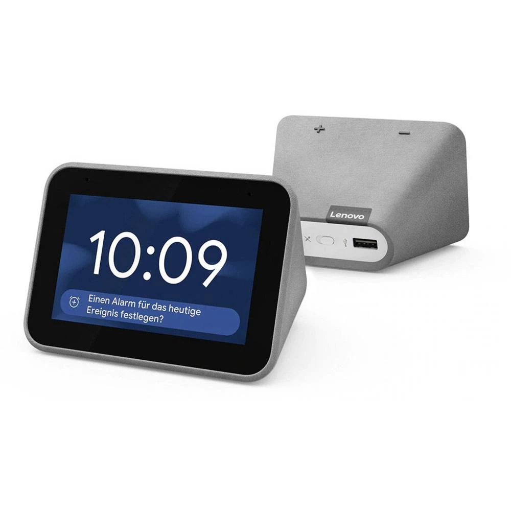Glasovni asistent Lenovo Smart Clock Siva, Crna slika