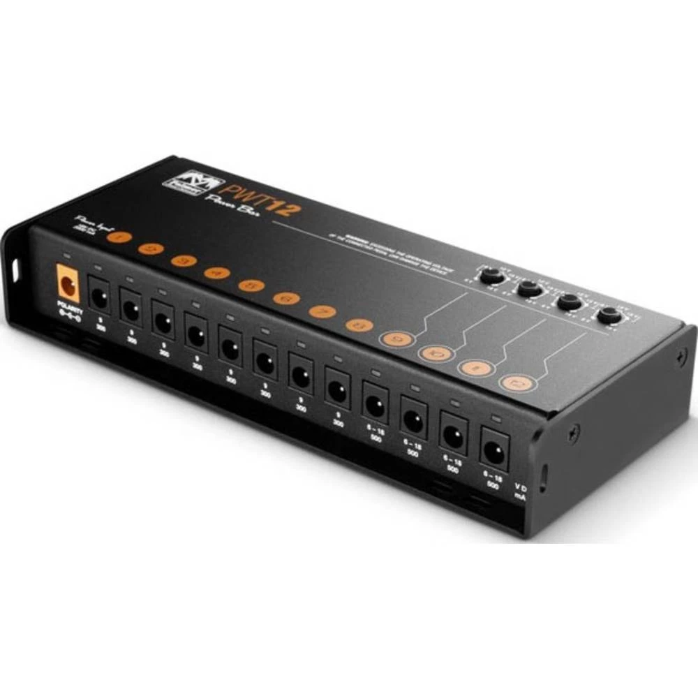 Palmer PWT 12 MK 2 univerzalno napajanje za pedalboard sa 12 izlaza Palmer Musicals Instruments PWT 12 MK 2 adapter za napajanje slika